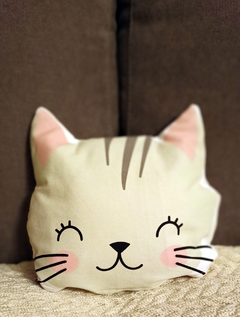Almohadones de tela -tigre, panda y gatito - comprar online