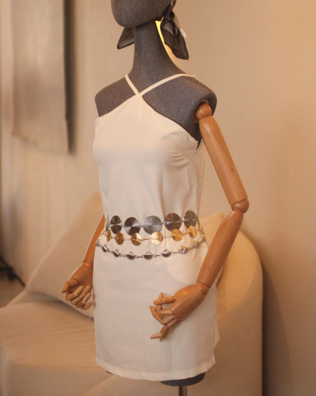 Vestido V Alfaiataria Bolsos