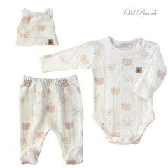 SET BODY - PANTALON Y GORRO CALADO OSITOS 4045010 - comprar online