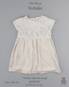 VESTIDO SEDA CON ENCAJE 4331011