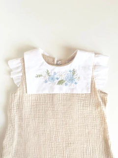 VESTIDO CUELLO MARINERO BEIGE 4344019 - comprar online