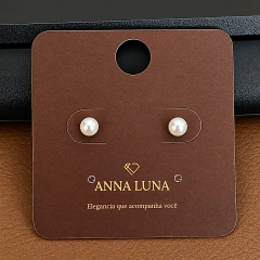 Brinco Pérola 4mm Banho Prata - loja online