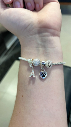 Pulseira Inspiração Pandora Banhado a Prata na internet