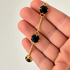 Pulseira Pedras Azuis Banhado a Ouro - loja online