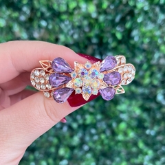 Presilha Luxo Com Pedras Lilas