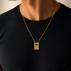 Escapulário Medalha das Virtudes Banhado a Ouro - comprar online