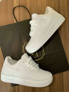 Air Force Branco Cadarço Trançado