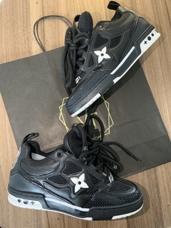 Tênis LV Skate Preto e Branco