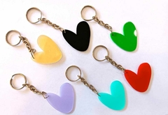 LLavero corazon con cadena