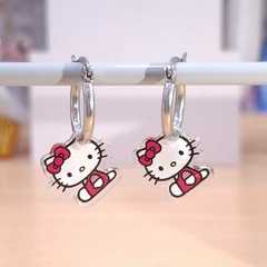 Conjunto Hello kitty en acero quirurgico plateado en internet