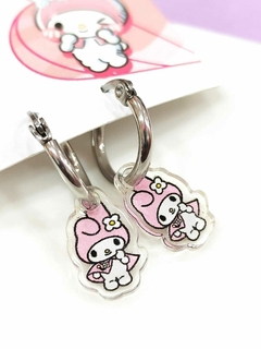 Conjunto My Melody en acero quirurgico plateado - comprar online