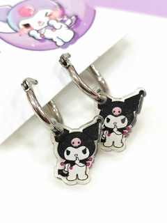 Aro argolla de Acero Quirurgico Kuromi - comprar online