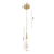 Pendente Led Dourado Leah 3W 3000K Nordecor - ksalux