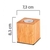 Luminária de Mesa Cube em Madeira GMH Trade - loja online