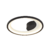 Plafon Led Sobrepor Redondo Preto Zahal Uno 27W 3000K Nordecor - comprar online