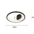 Plafon Led Sobrepor Redondo Preto Zahal Uno 27W 3000K Nordecor - ksalux