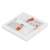 Painel Led Infinity de embutir quadrado branco 18W Gaya na internet