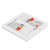 Painel Led Infinity de embutir quadrado branco 24W Gaya na internet