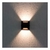 Arandela Quadrada Base Foco com base e 2 focos Preta Belly Iluminação - comprar online