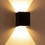 Arandela Quadrada Foco Box com 2 focos Preta Belly Iluminação na internet