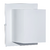 ARANDELA QUADRADA HALOPIN ALUMINIO FECHADA 10CM 1 FOCO BRANCA BELLY LUSTRE
