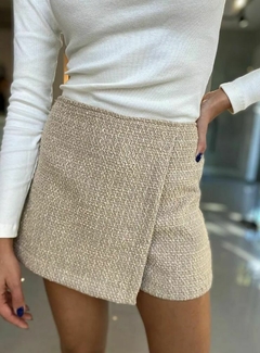 Short saia alfaiataria tweed - comprar online