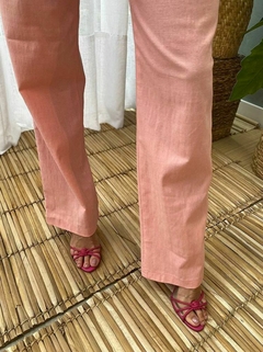 Calça pantalona alfaiataria linho - comprar online