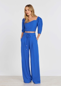 Calça wide leg