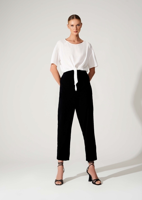 Calça reta alfaiataria