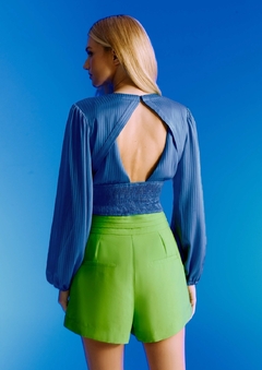 Short de alfaiataria com pregas - comprar online