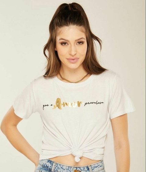 T shirt que o amor prevaleça