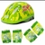 Kit Capacete + Proteção Infantil Absolute Azul Tubarão/Verde Dinossauro - comprar online