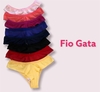 CALCINHA FIO GATA BÁSICA MICROFIBRA
