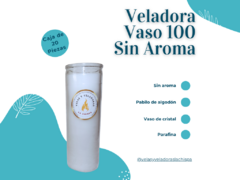 VELADORA GRANDE DE VASO 100 | PARAFINA | SIN AROMA | CAJA CON 20 PZAS
