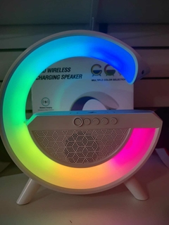 Velador Led Cargador Inalambrico Celular Parlante Bluetooth - comprar online