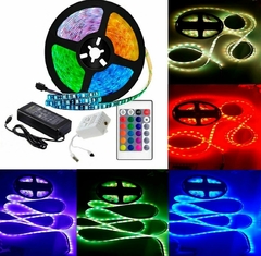 Tira Luces Led 5050 Rgb, Kit Completo, control Y Fuente - comprar online