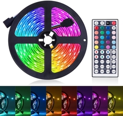 Tira Luces Led 5050 Rgb, Kit Completo, control Y Fuente