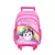 Mochila Escolar con Carro Dos Ruedas 21L- Diseño Unicornio