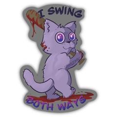 Stickers - Gato I swing both ways - comprar online