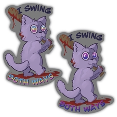 Stickers - Gato I swing both ways