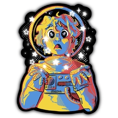 Stickers - astronauta en internet