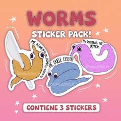 Sticker Pack - Worms