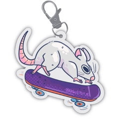 Llavero - Ratita en skate