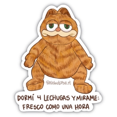 Sticker Vinilo - garfield lechuga - comprar online