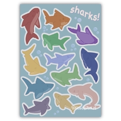Planchita Vinilo - Tiburones - comprar online