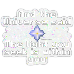 Stickers Vinilo Clear glitter - End poem Minecraft - tienda online
