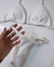Biquíni cortininha super fio - Branco - comprar online