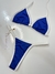 Biquíni Sol - bicolor Azul bic com branco - comprar online