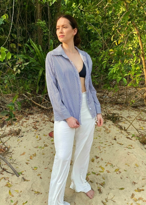 CAMISA SANTIAGO LISTRA AZUL