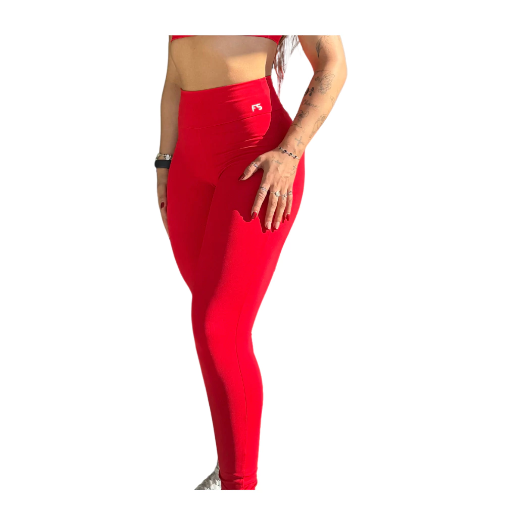Legging Get Up Zero Transparência Vermelho